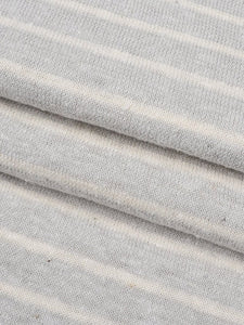 Hemp & Organic Cotton Jersey - Grey Stripe